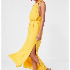 yellow maxi dress